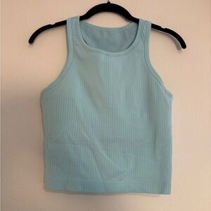 lululemon athletica Light Aqua Ribbed Tank